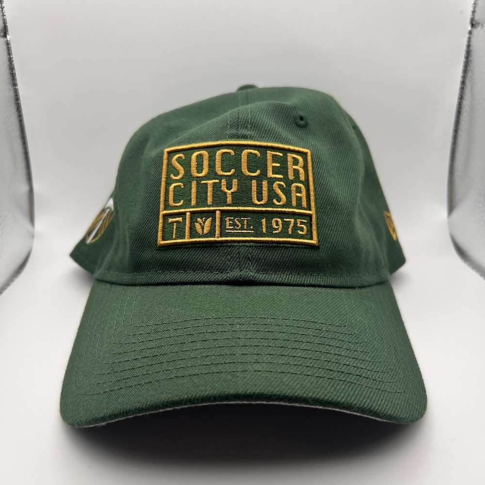 New Era Portland Timbers Soccer City USA 1975 Hat Green Gold MLS Adjustable NEW